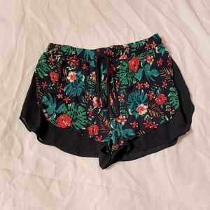 Floral Drawstring Shorts